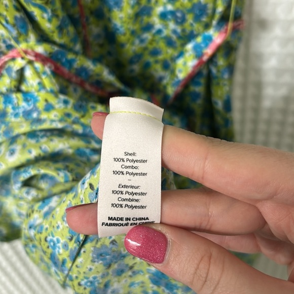 Cinq a Sept Hazel Floral Satin Midi Shirtdress Size 6 - Picture 11 of 12